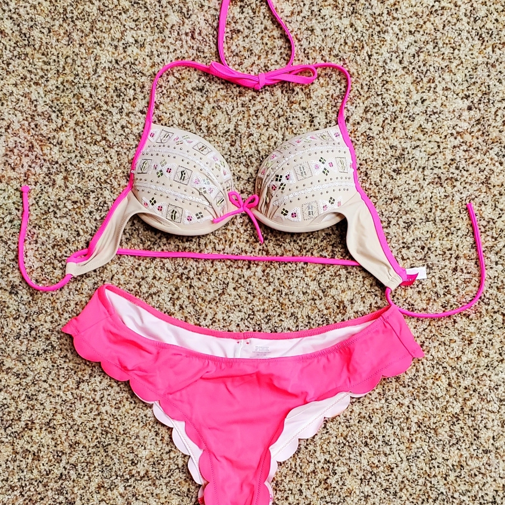 Victorias Secret Bikini 32B Top M Bottom